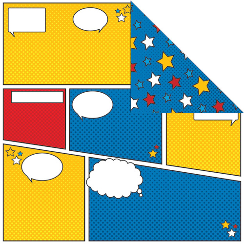 Creative Imaginations Super Hero Collection 12 x 12 Double Sided