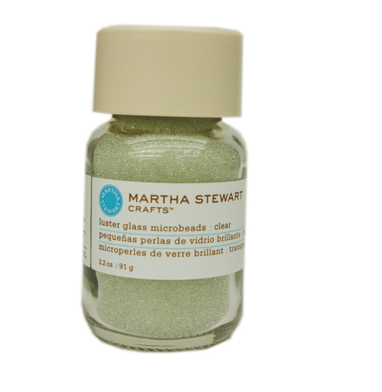 Martha Stewart Crafts Luster Glass Microbeads Clear
