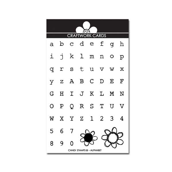 Craftwork Cards Acrylic Stamps Alphabet