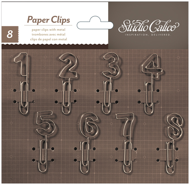 American Crafts Studio Calico Yearbook Collection Paper Clips