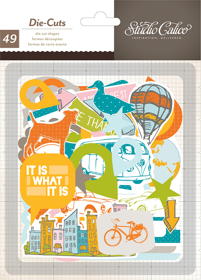 American Crafts Studio Calico Here and There Collection Die Cut