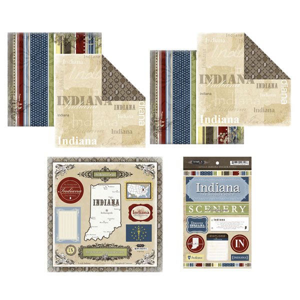 Scrapbook Customs Lovely Scrapbook Kit Indiana