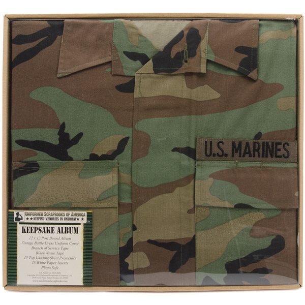 Uniformed Scrapbooks of America 12 x 12 Postbound Album Military