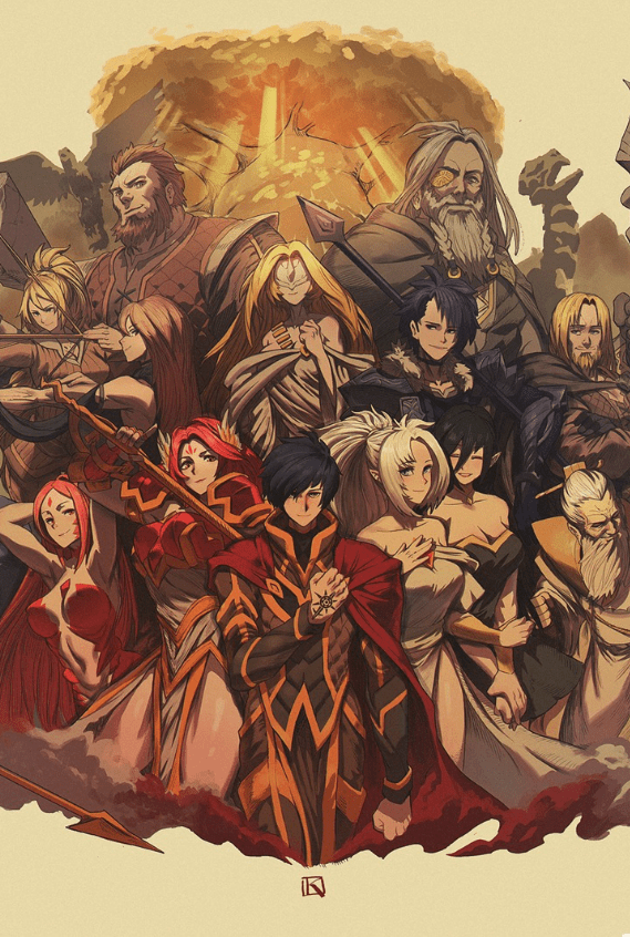 Question Valhalla Saga illustration, who are the 5
