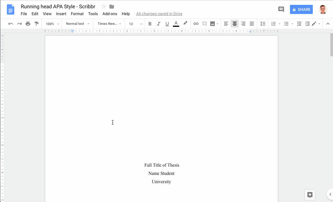 APA running head example How to format and insert in Word
