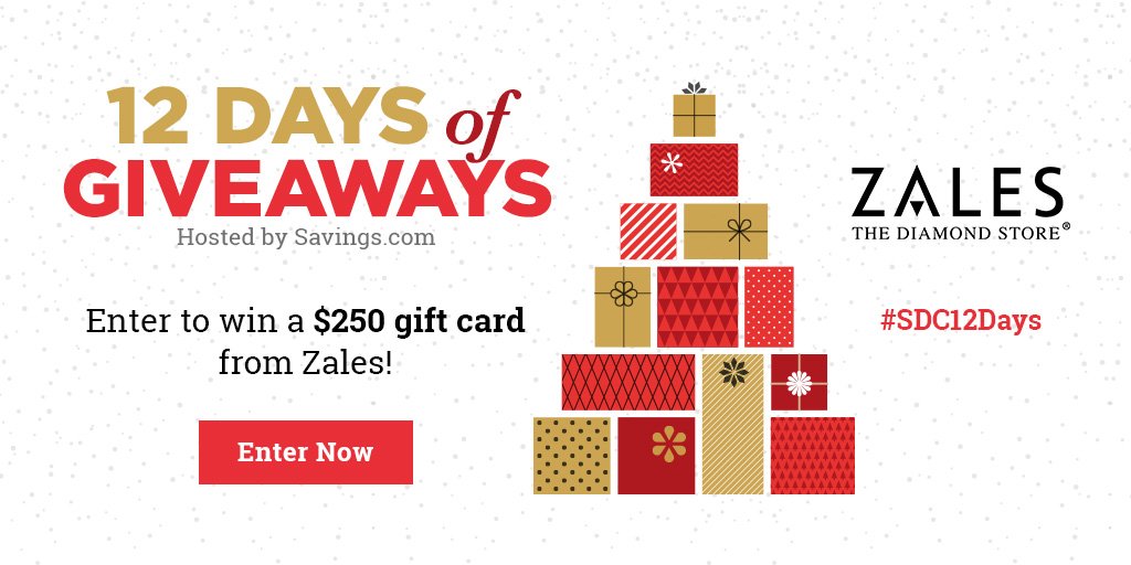 Enter to Win a 250 Zales Gift Card in the 12 DAYS OF GIVEAWAYS