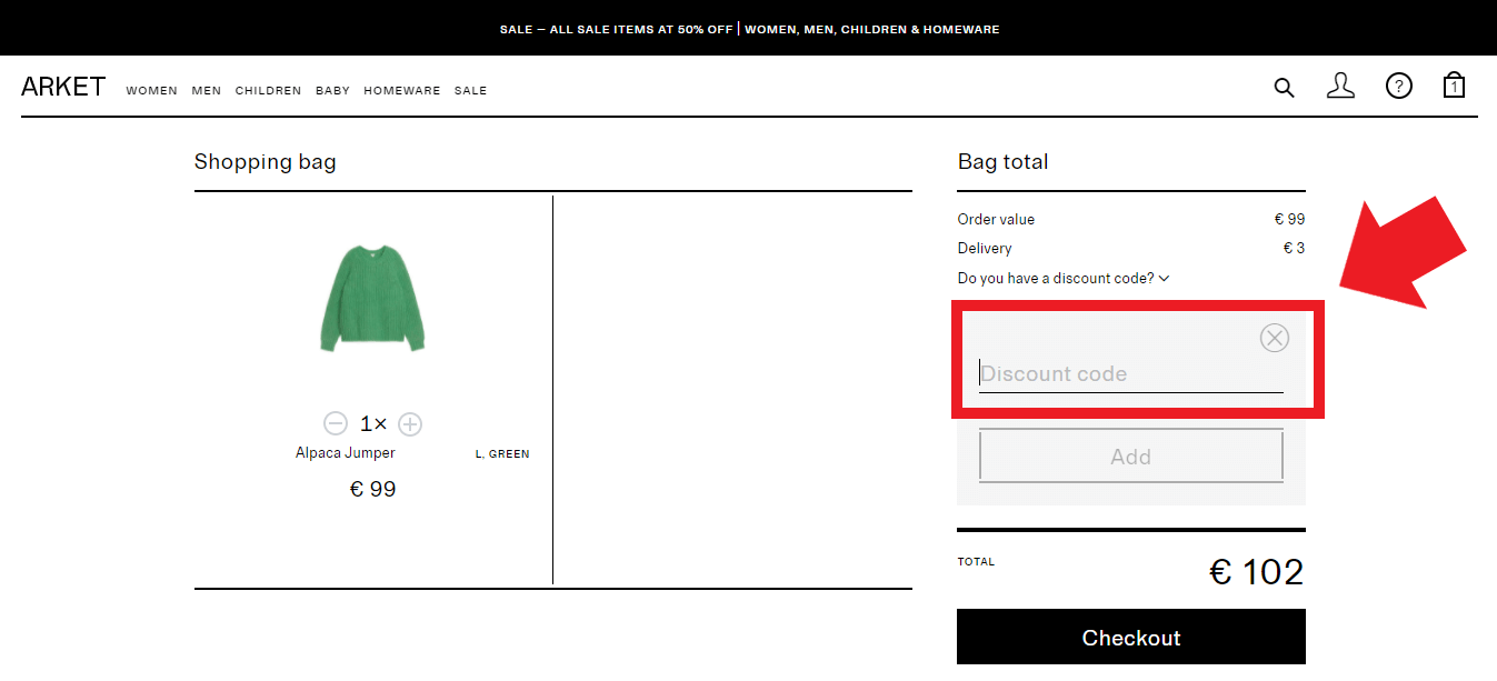 Code promo ARKET ᐅ 14 de réduction Septembre 2024