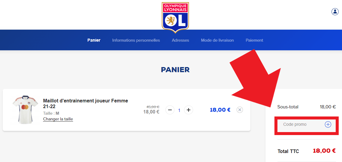 Code promo Boutique OL ᐅ 93 de réduction Septembre 2024