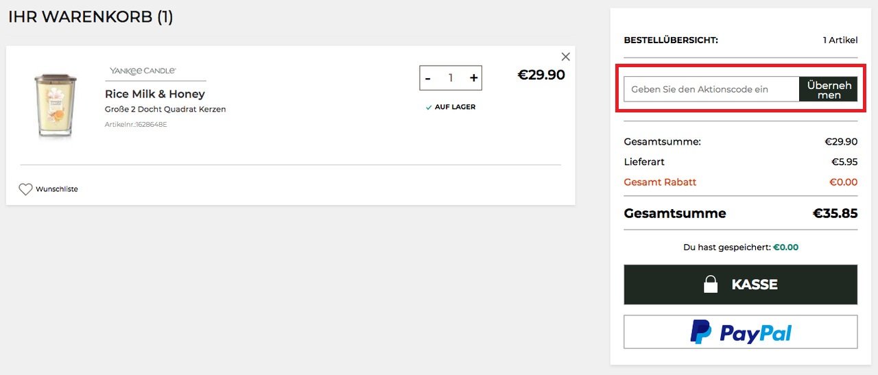 Yankee Candle Gutschein ᐅ 35 Rabatt Juni 2024