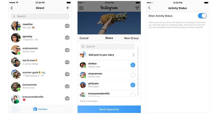 Instagram Shows Users When Friends Are Online Instagram Shows Users When Friends Are Online