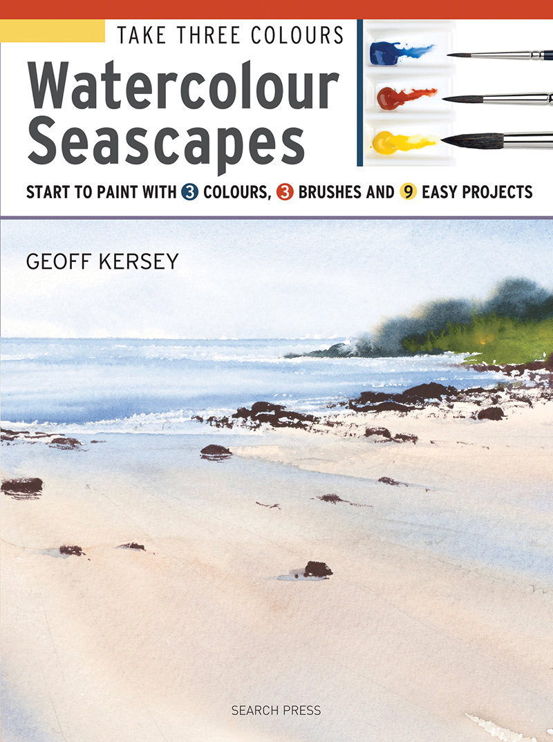 Search Press Take Three Colours Watercolour Landscapes by Geoff Kersey