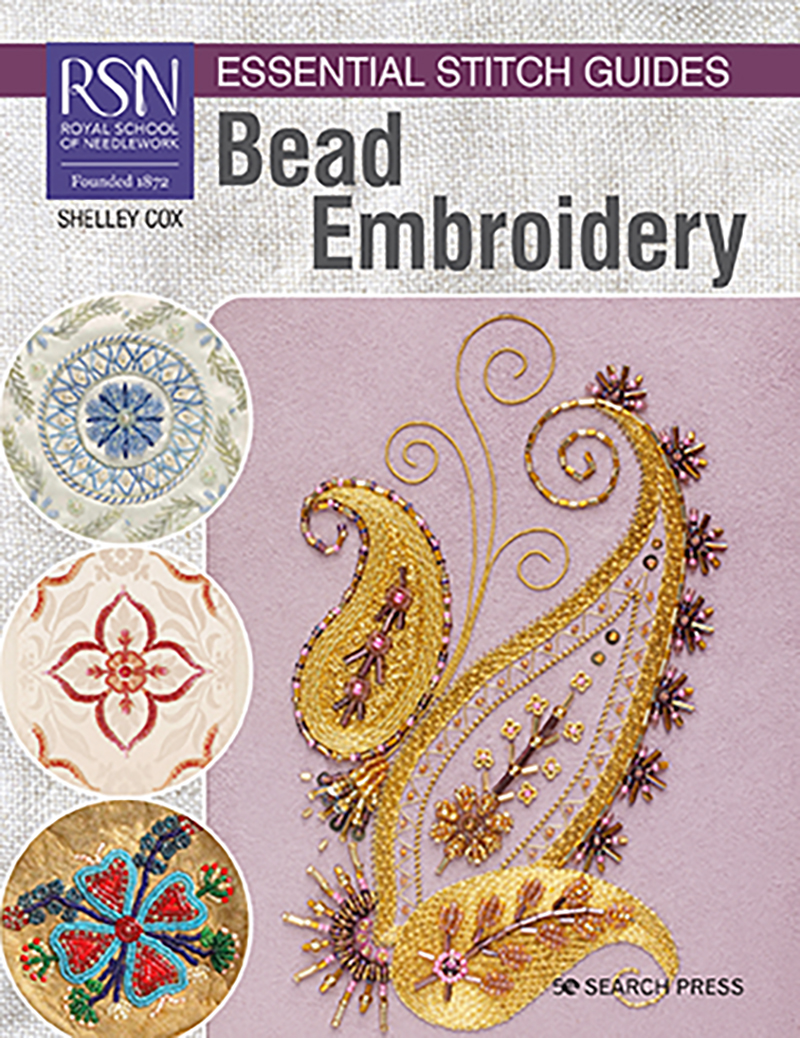 Search Press RSN Essential Stitch Guides Bead Embroidery by Shelley Cox