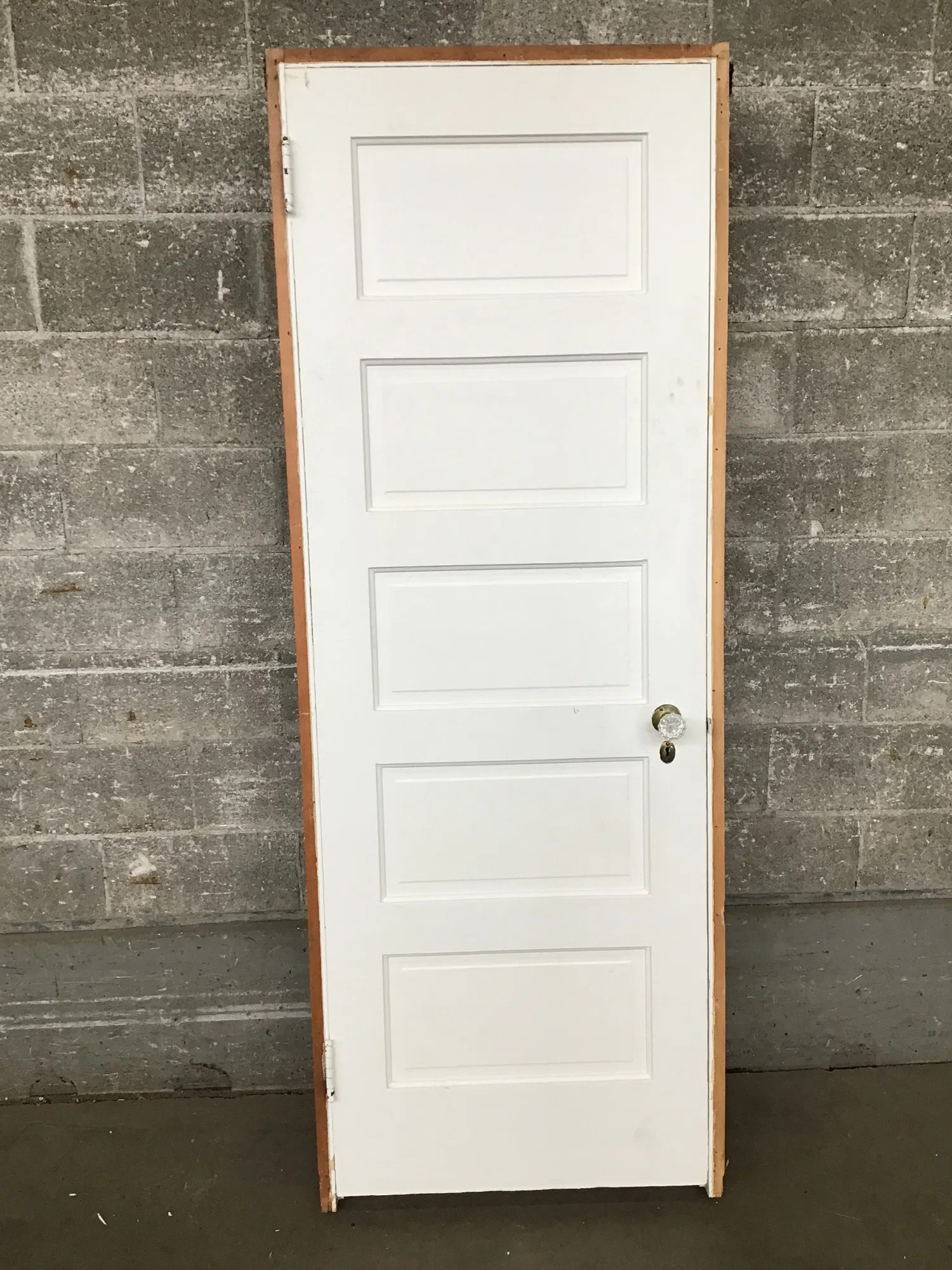 28″ Vintage 5Panel Interior Door Second Use Building Materials and
