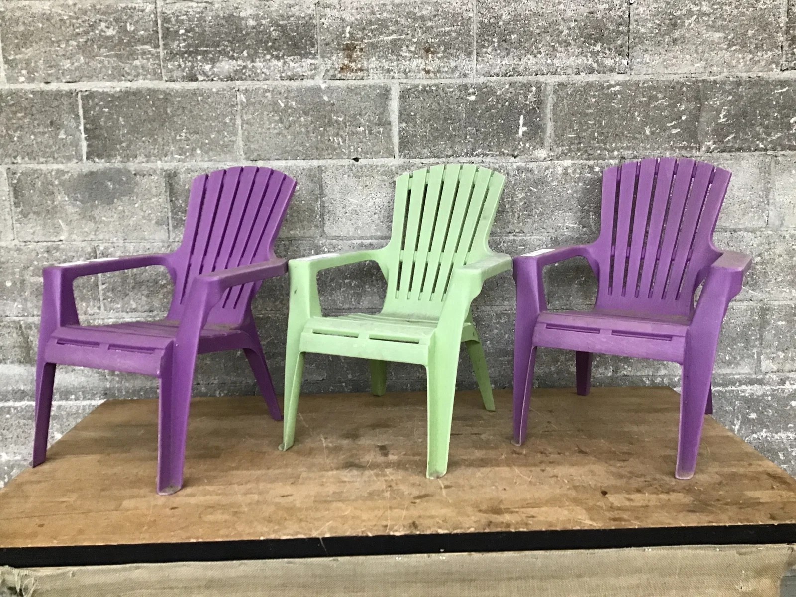 Kid Size Patio Chairs (3 pc) Second Use Building Materials and