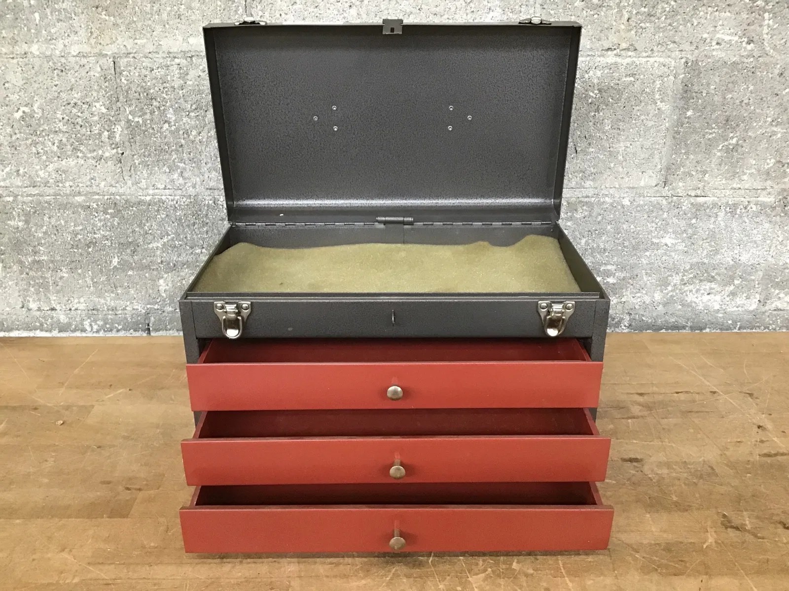 Vintage Metal Tool Box Second Use Building Materials and Salvage