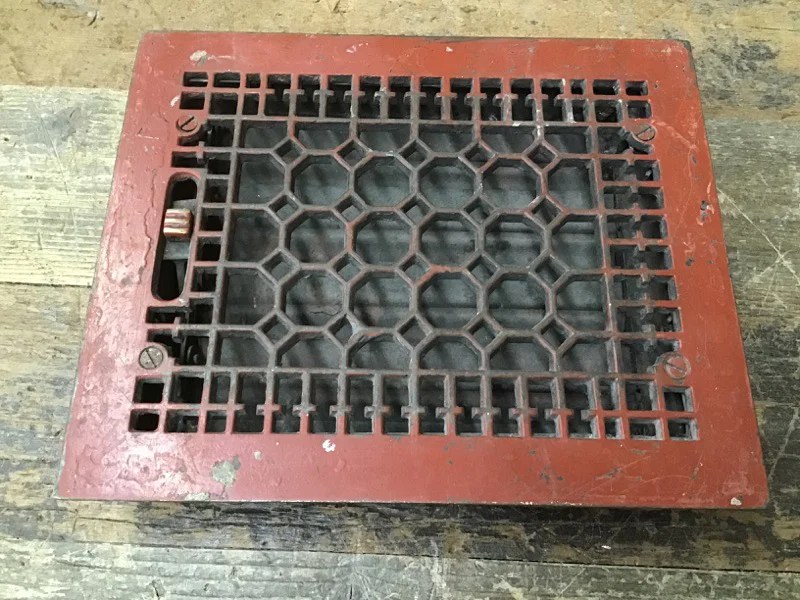 Ornate Cast Heating Grate Second Use