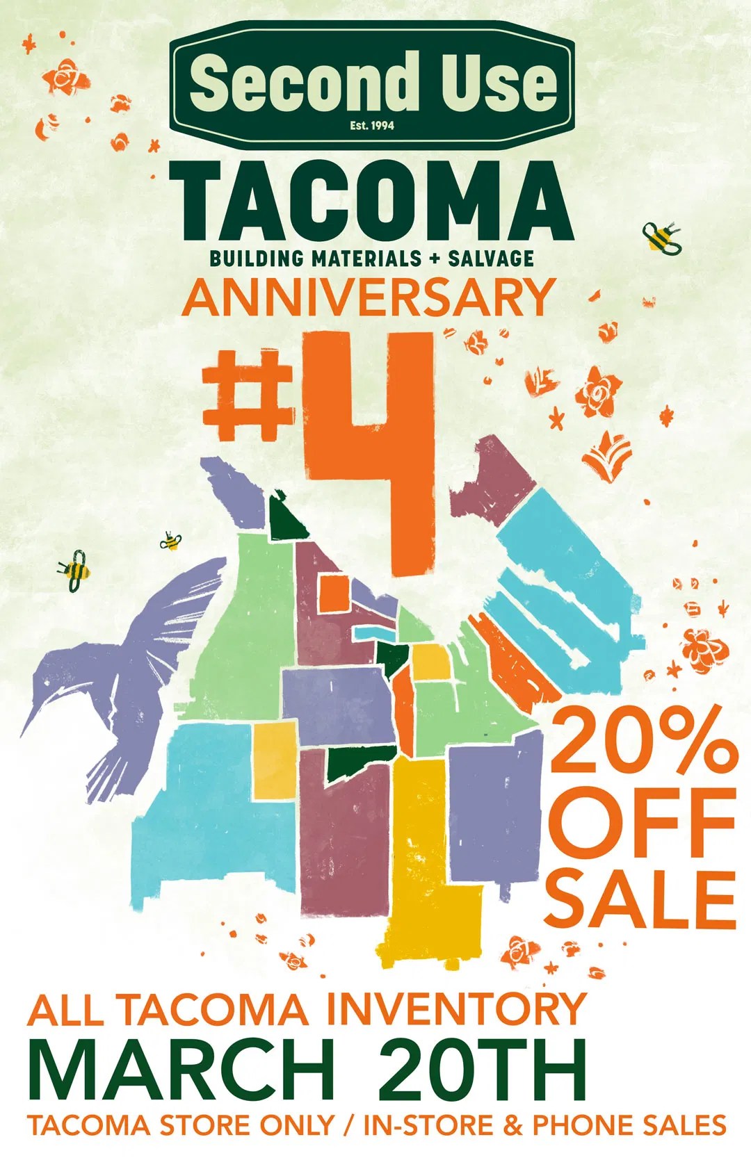 Celebrating 4 years in Second Use Building Materials and