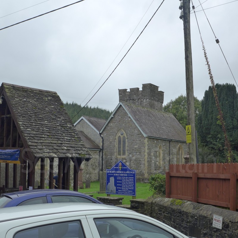Pictures of St Mary's Church, Llanllwch, Carmarthenshire. Exterior open