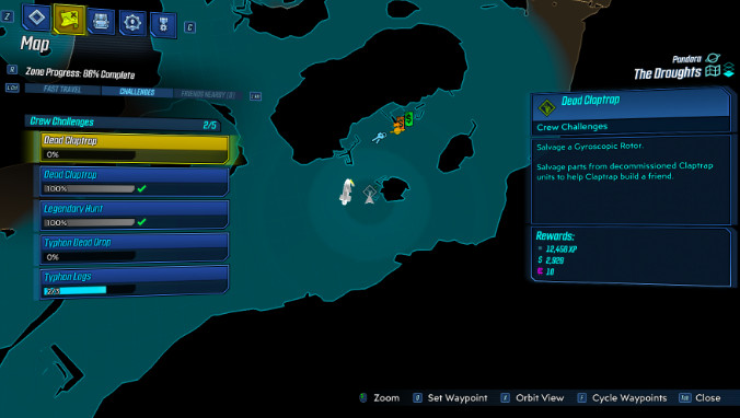 Borderlands 3 Droughts Map Borderlands 3 Droughts Challenges Guide – Collectibles Locations