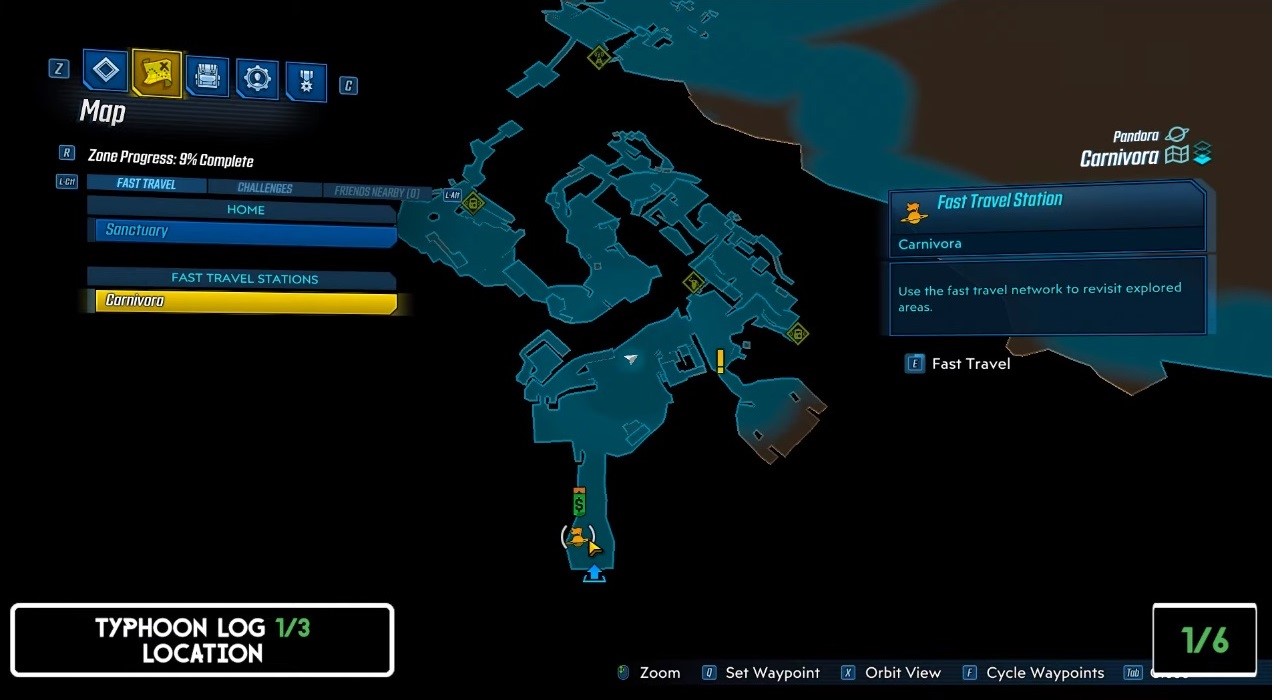 Borderlands 3 Carnivora Challenges Guide Collectible Locations, Where