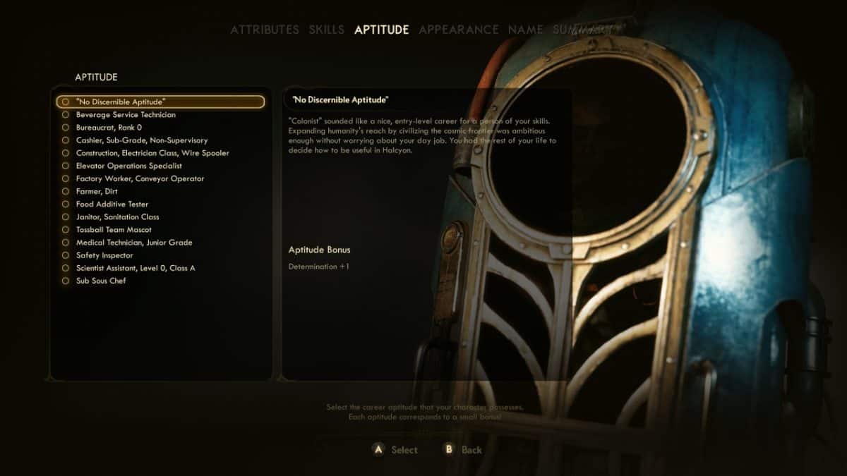 The Outer Worlds Aptitude Guide SegmentNext