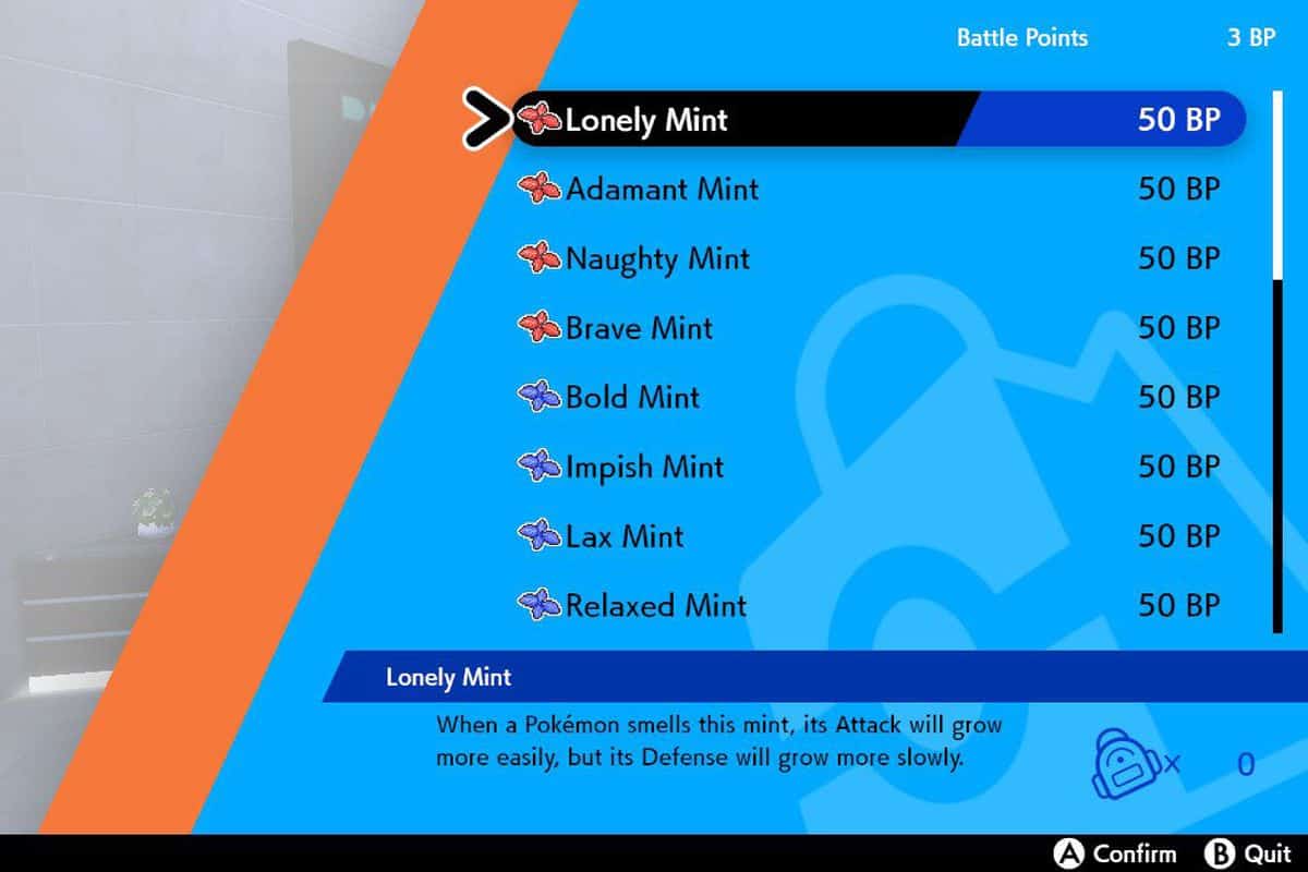 How to Get Pokemon Sword and Shield Nature Mints, Change Pokemon Nature