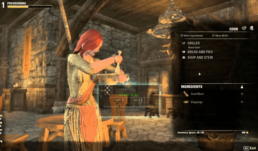 The Elder Scrolls Online Provisioning Guide How To Cook Food and
