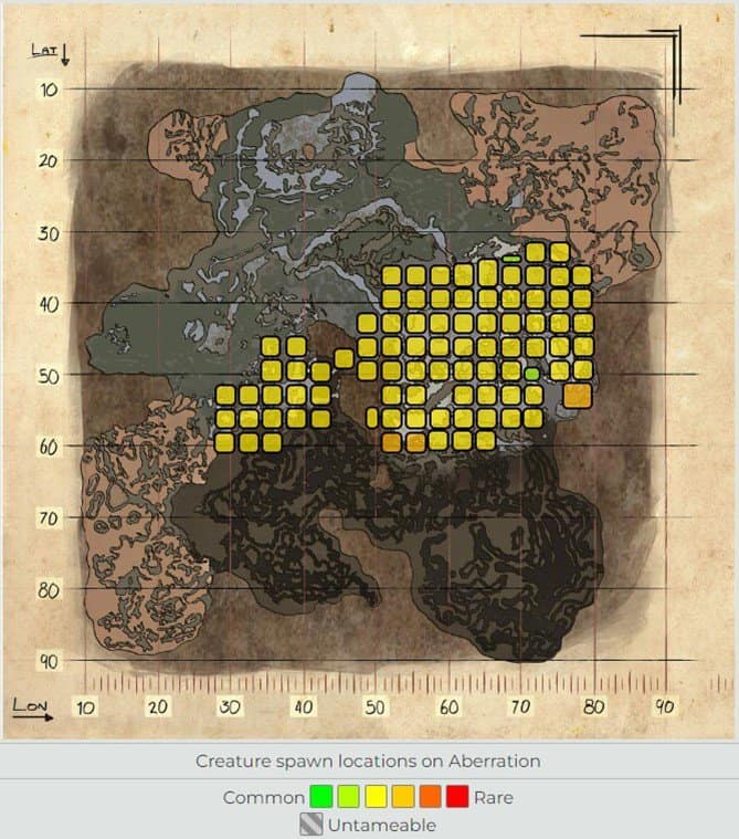 ARK Aberration Shinehorn Location and Taming Guide
