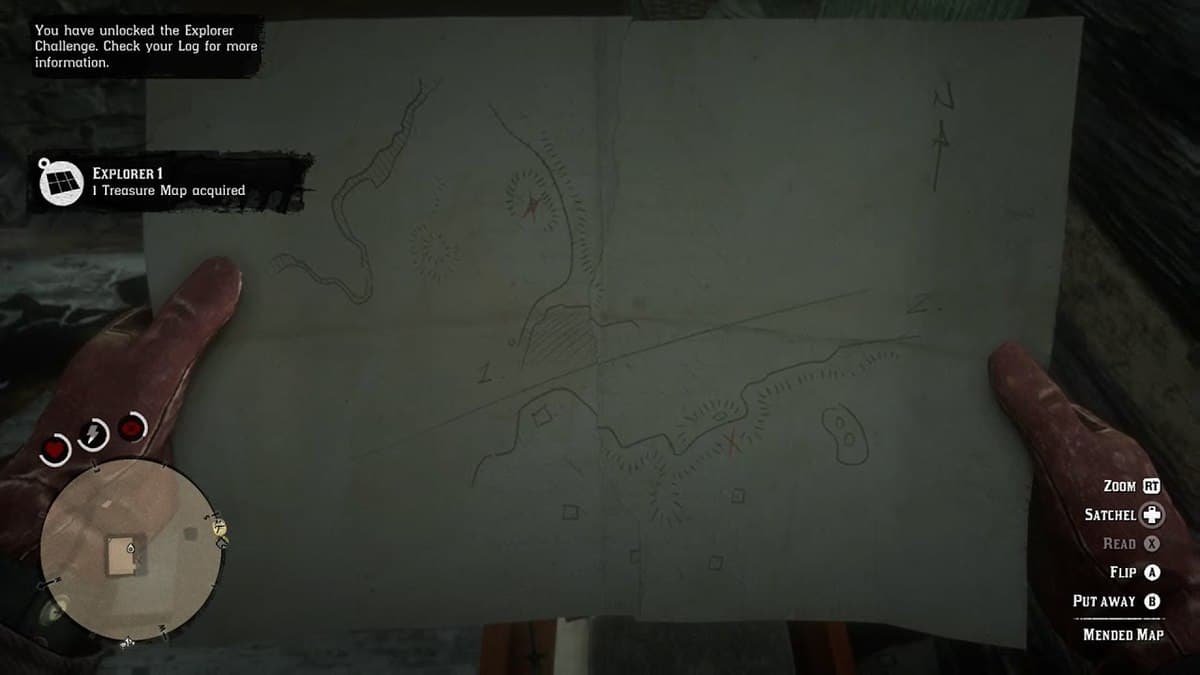 Red Dead Redemption 2 Torn (Mended) Treasure Maps Locations Guide