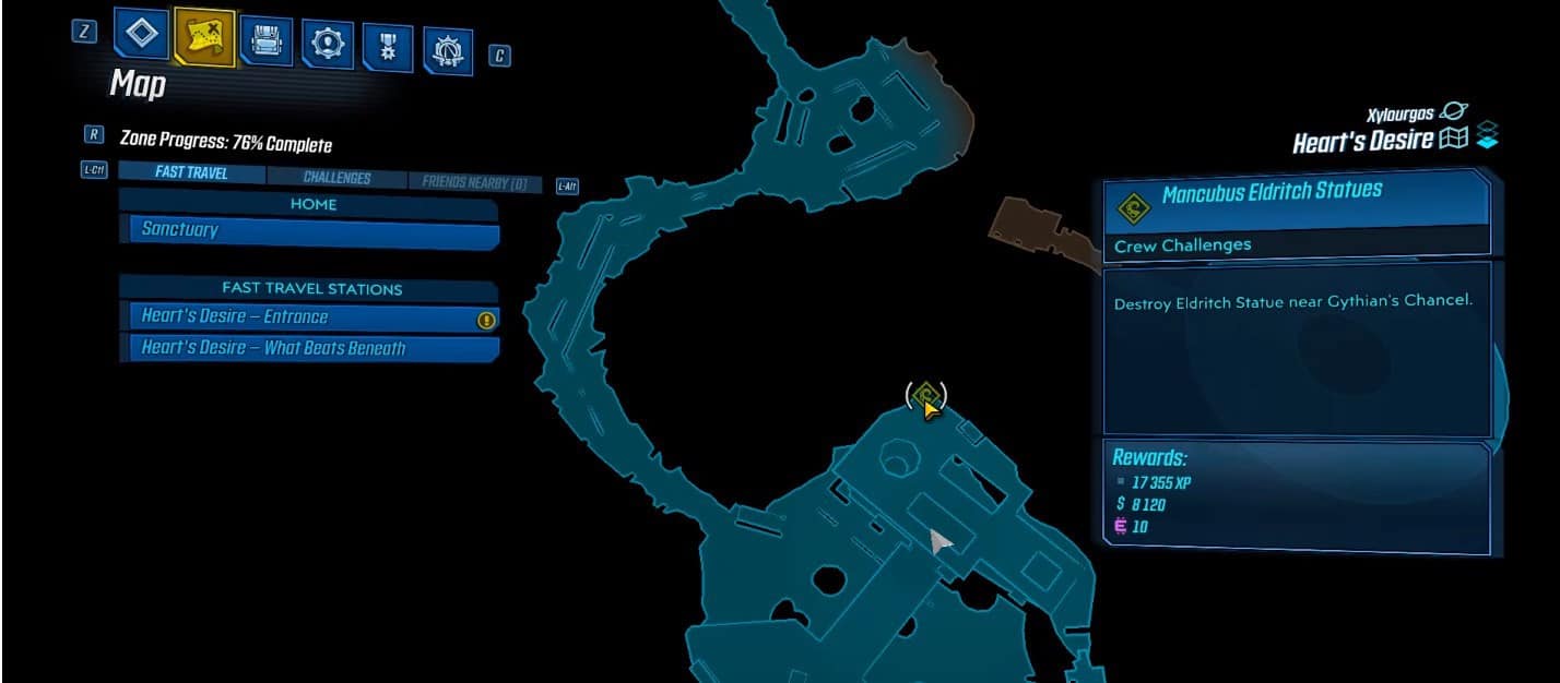 Borderlands 3 Heart's Desire Crew Challenges Guide