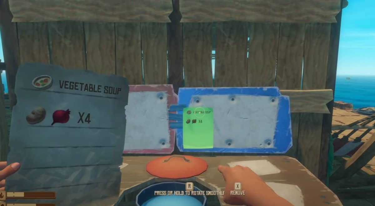 How to Use Cooking Pot in Raft