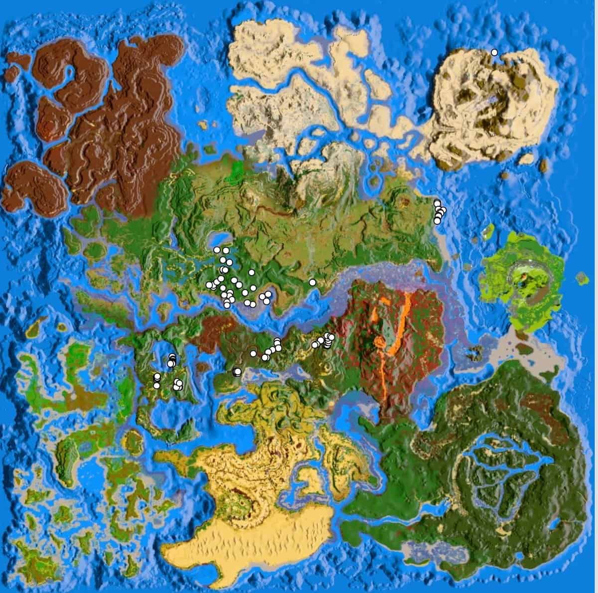 Ark Crystal Isles Resources Map Guide