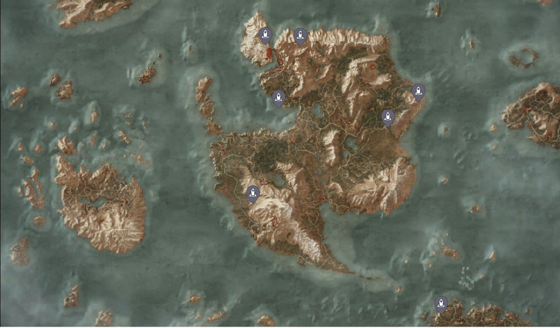 The Witcher 3 Places Of Power Locations (Map)