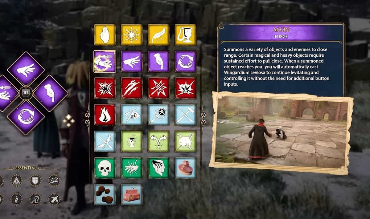 How To Change Equipped Spells In Hogwarts Legacy