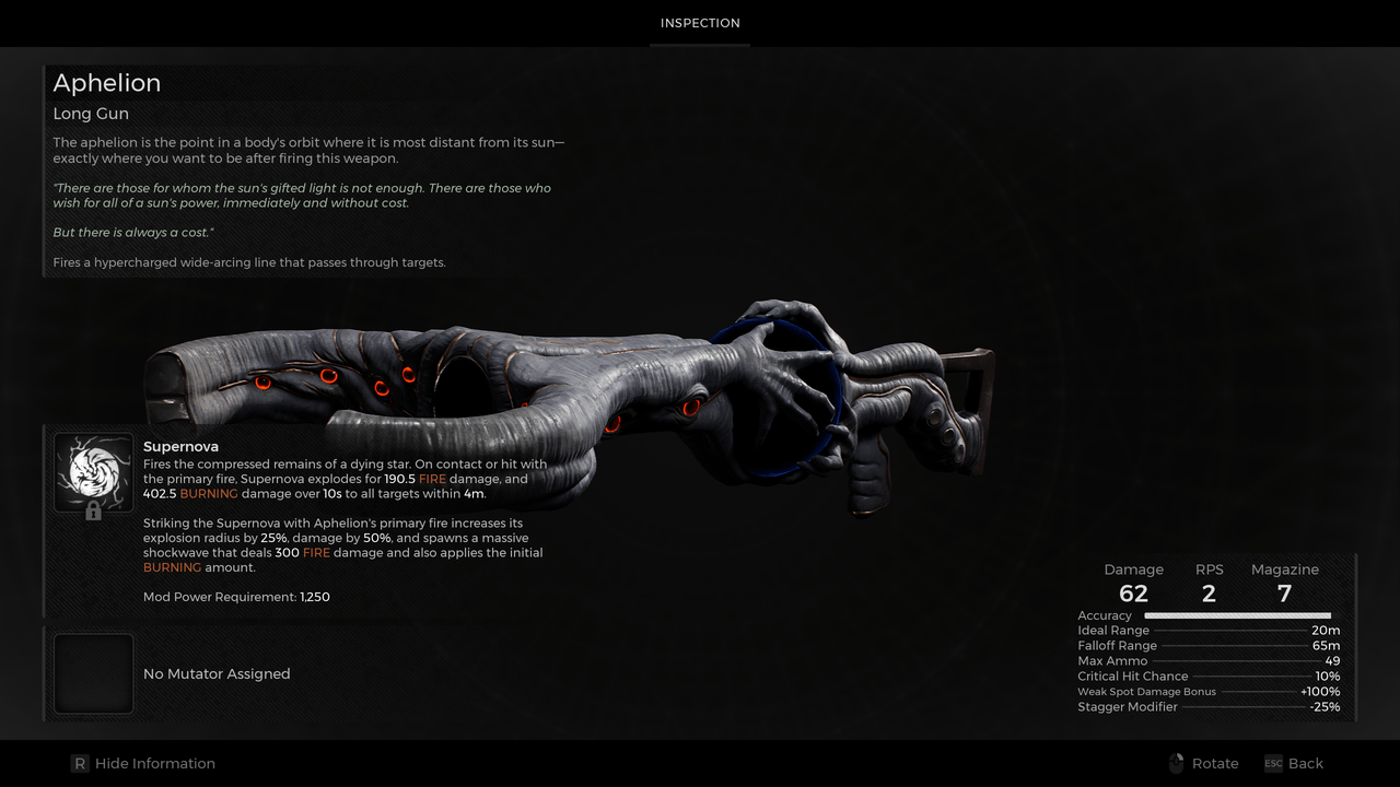 How To Get The Aphelion In Remnant 2
