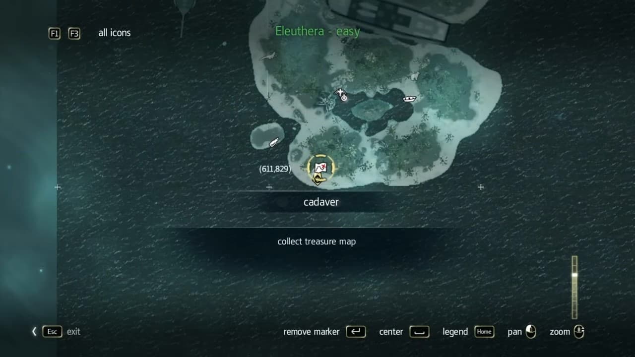Assassin’s Creed 4 Black Flag Buried Treasure Locations and Maps