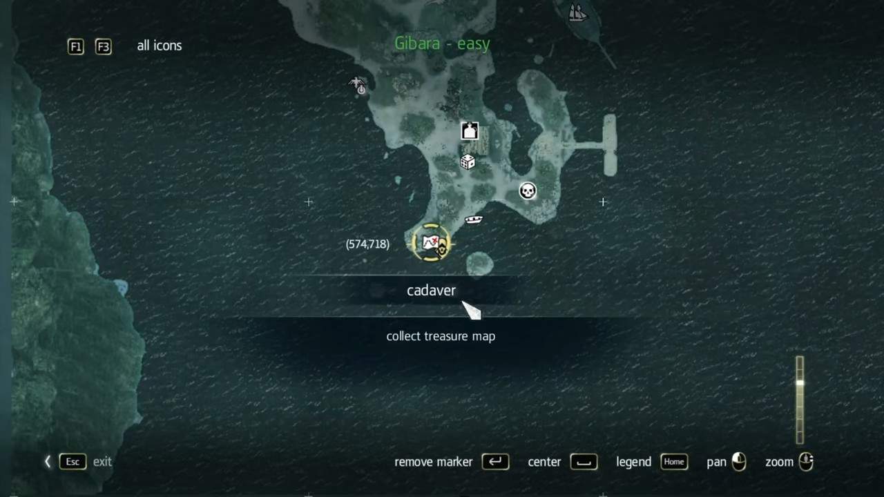 Assassin’s Creed 4 Black Flag Buried Treasure Locations and Maps