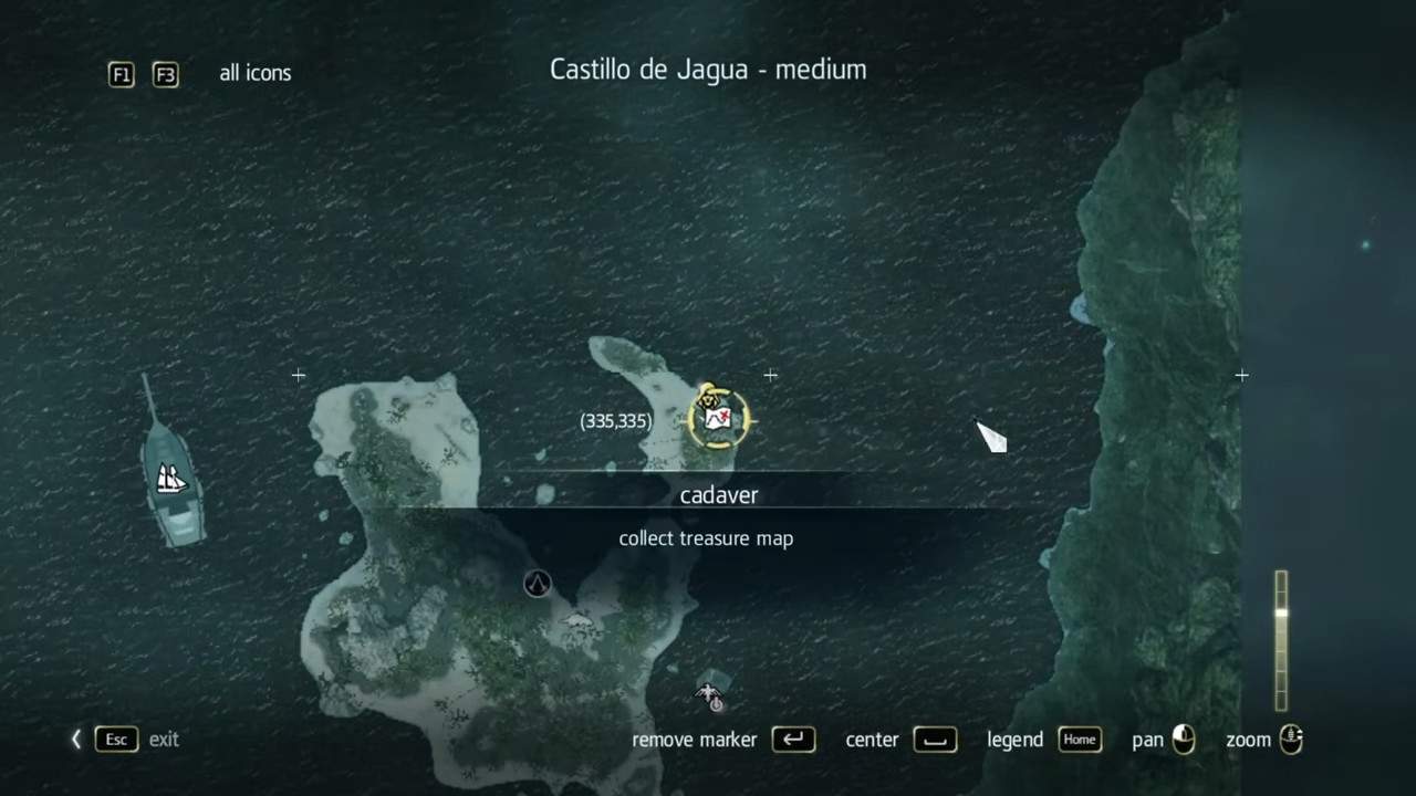 Assassin’s Creed 4 Black Flag Buried Treasure Locations and Maps