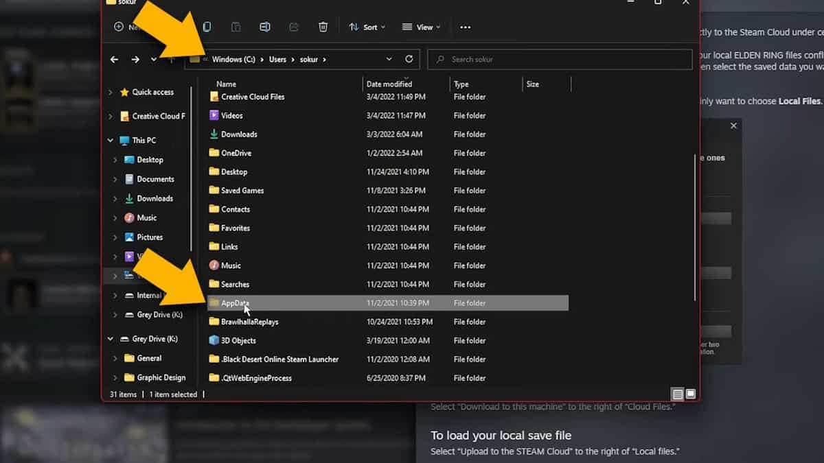 Where To Find Elden Ring Save File Location On PC