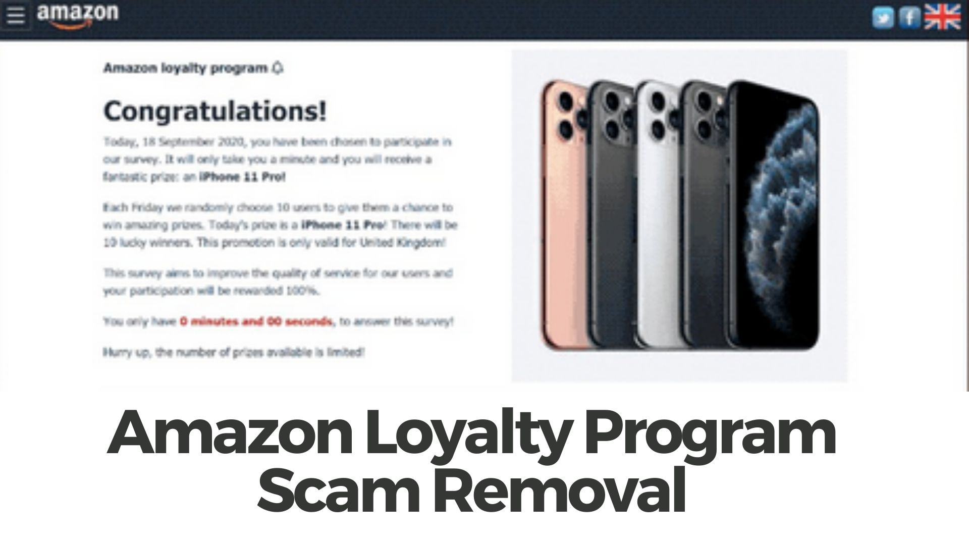 Amazon Loyalty Program Scam Popup Removal [2023]