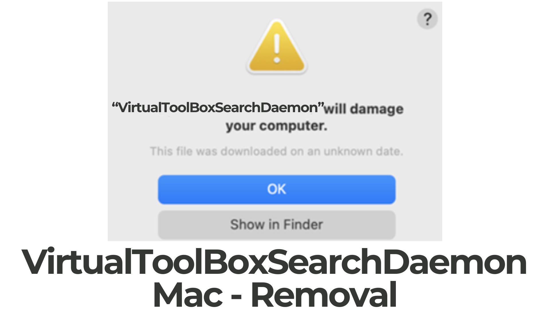 VirtualToolBoxSearchDaemon Mac Virus Removal Guide [Fix]