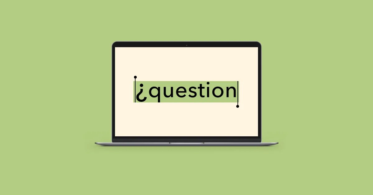 How to type the upsidedown question mark on Mac