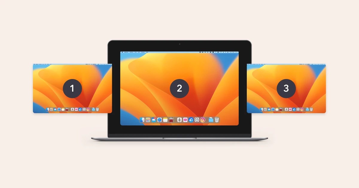 How to use multiple desktops on Mac