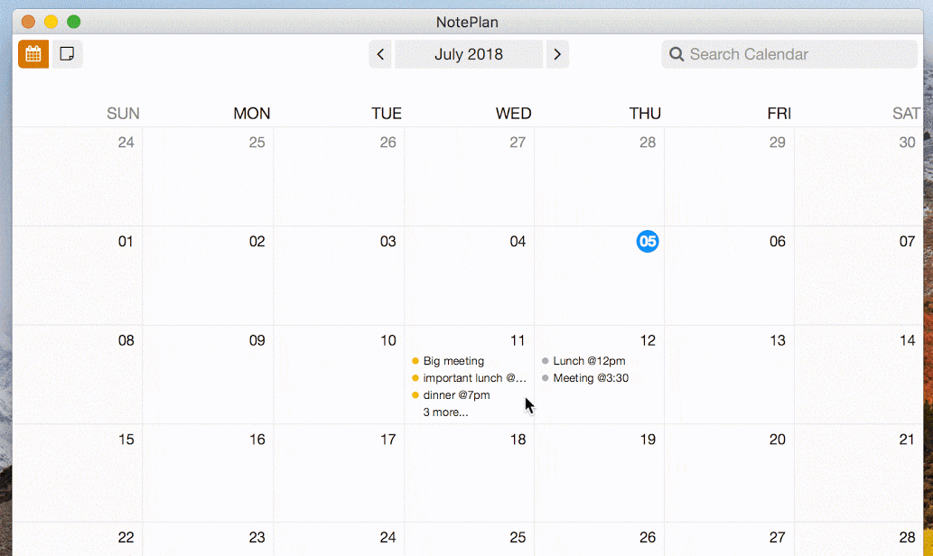 Combine calendar, notes, and todo’s with NotePlan