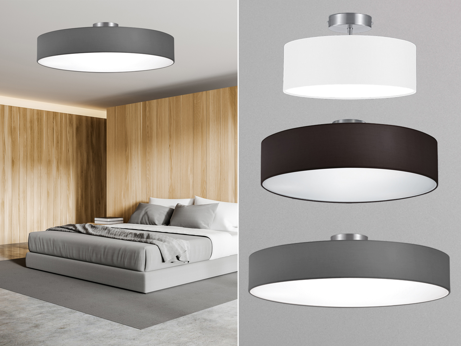 schöne Deckenlampen 3060cm aus Stoff Textil Esszimmerleuchten für über