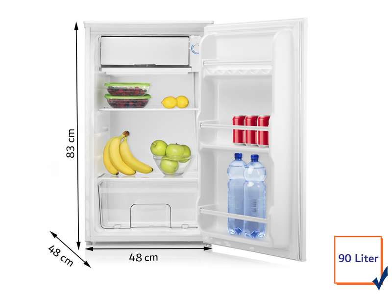 Standkühlschrank klein freistehend hoch schmal 90Liter mit Gefrierfach Camping eBay