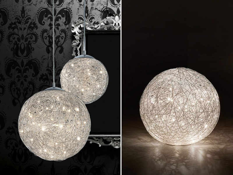 LED Kugel Hängeleuchten Korb einflammige Esszimmer Lampen hängend