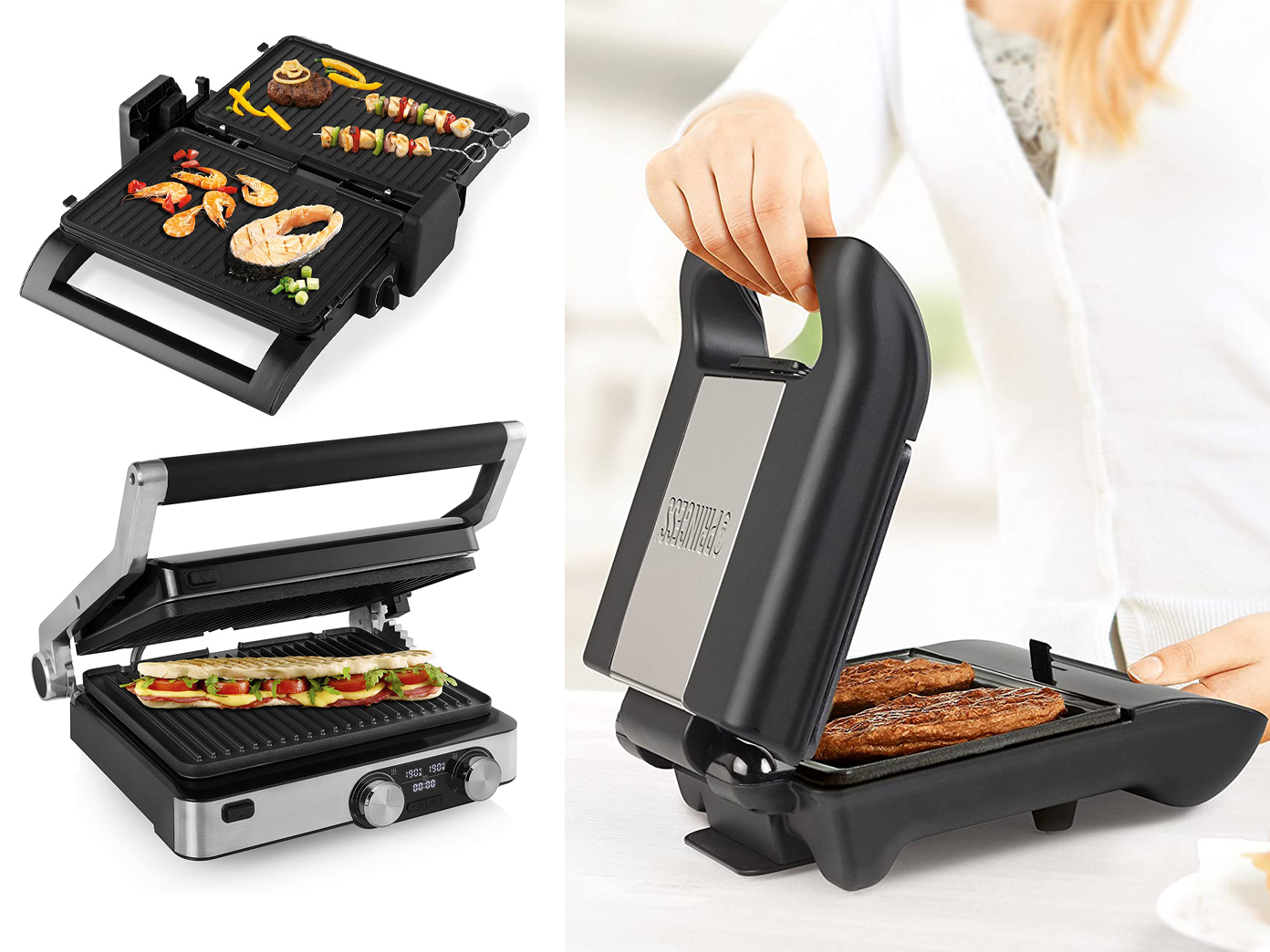 ELECTRIC CONTACT GRILLS Sandwich Maker Paninimaker Table Grill Steak