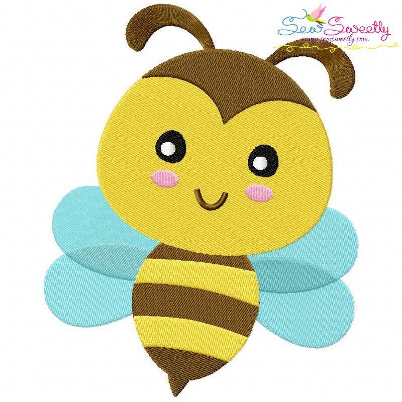 Bee Machine Embroidery Design Pattern