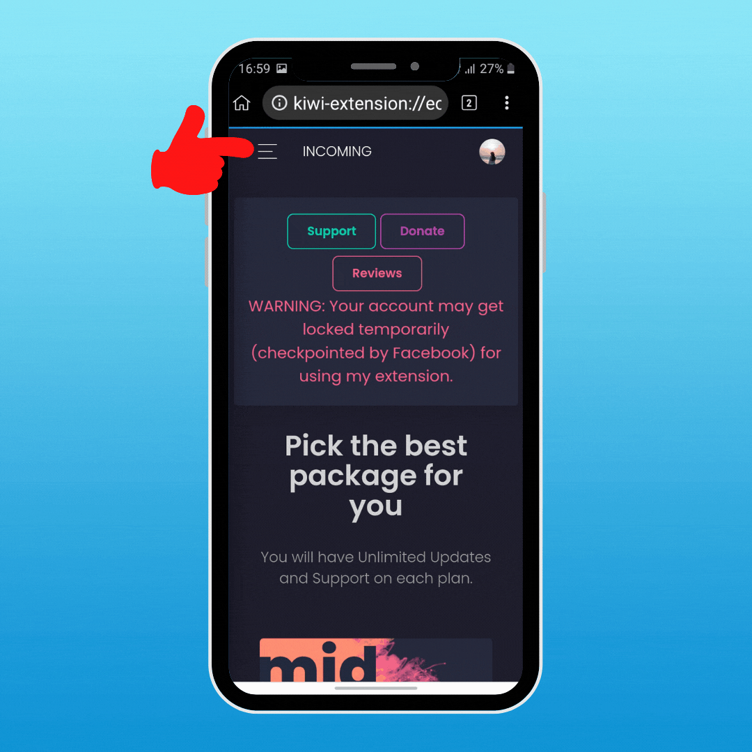 Cách sử dụng Multiple Tools For Facebook trên điện thoại